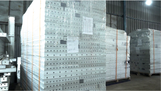 aluminium formwork panels in dispatch